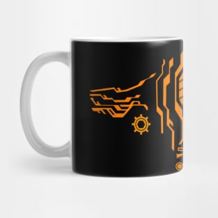 Kombat Style Yelow Darck 3 Mug